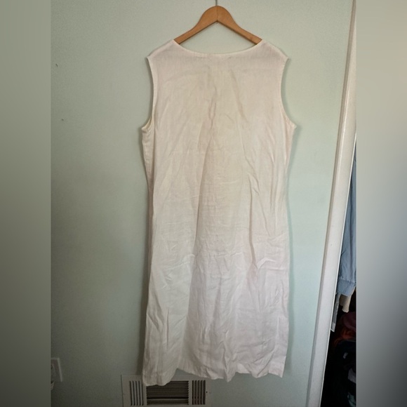 Polly Midi in Ivory Midweight Linen - Ivory / 2XL - Picture 6 of 6